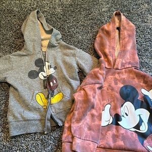 Mickey Mouse boys, hooded sweatshirts, size 3T